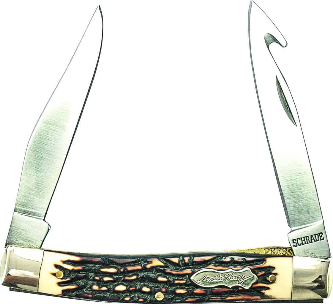 877UH- Uncle Henry® Muskrat Guthook Lockblade Folding Pocket Knife -  Battenfeld Technologies